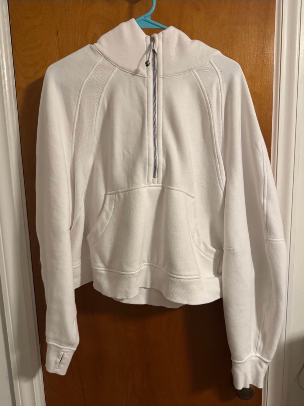 lululemon athletica White Half-Zip Hoodie